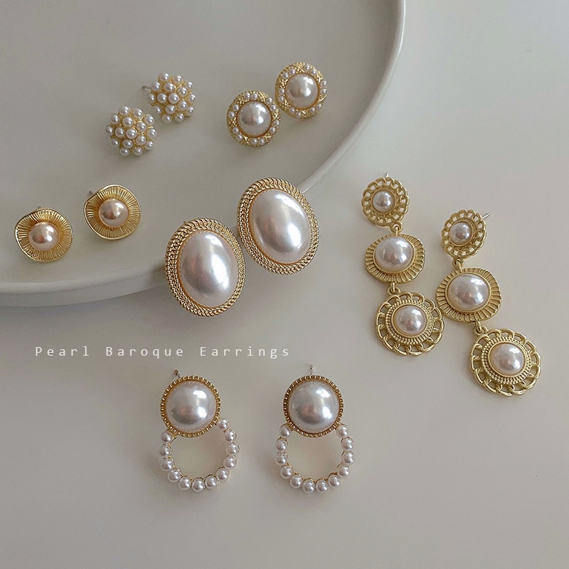 Ống Kính VintagePearlarstudsFrenchRefinedrings