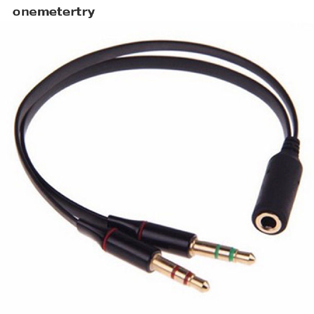 Dây cáp âm thanh hình chữ Y chuyển đổi từ ổ cắm 3.5mm sang 2 đầu cắm
