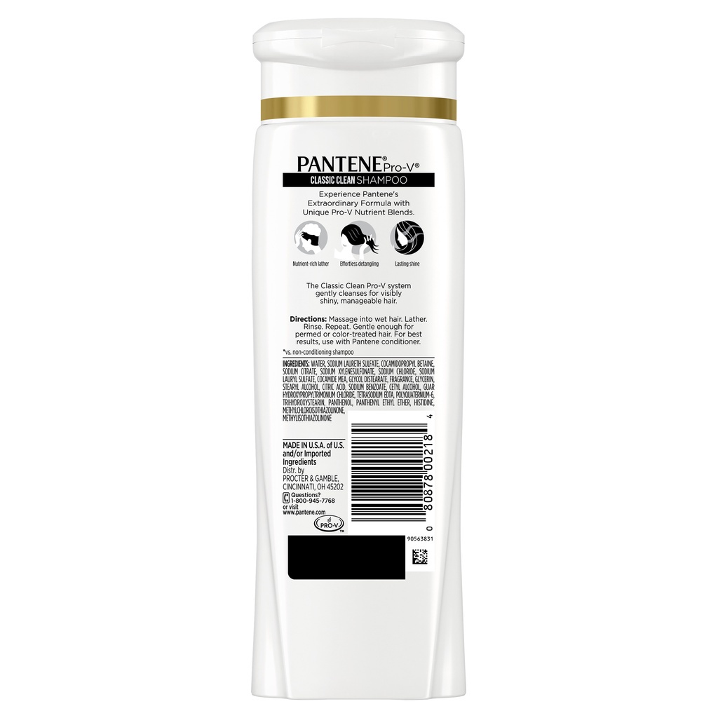 Dầu gội Pantene nhiều mùi hương nhập Mỹ 375ml NPP shoptìdo