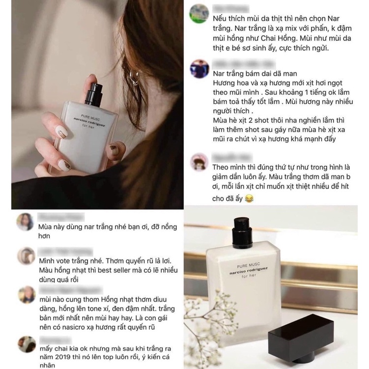 Nước hoa quyến rũ Narciso Rodriguez Pure Musc EDP 5ml/10ml/20ml