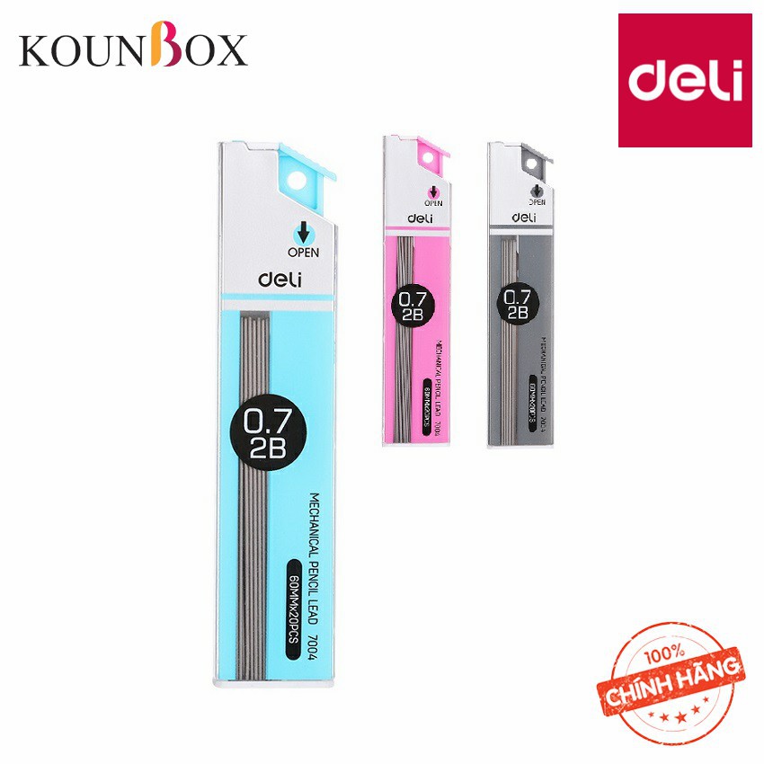 Combo 2 Hộp Ruột bút chì kim 2B 0.5mm 7003