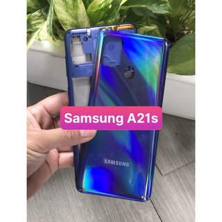 Bộ vỏ samsung A21s zin ( kèm kính camera,nút bấm, khay sim)
