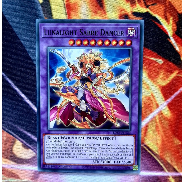 THẺ BÀI YUGIOH -MONSTER - Lunalight Sabre Dancer - LDS2-EN129 - Common