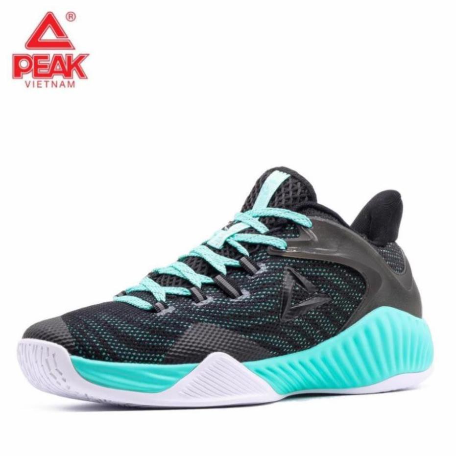 Xả Chính Hãng Giày bóng rổ PEAK Basketball Ultra Light STA E92041A – Đen Xanh BH 2 Năm 2020 " x '\