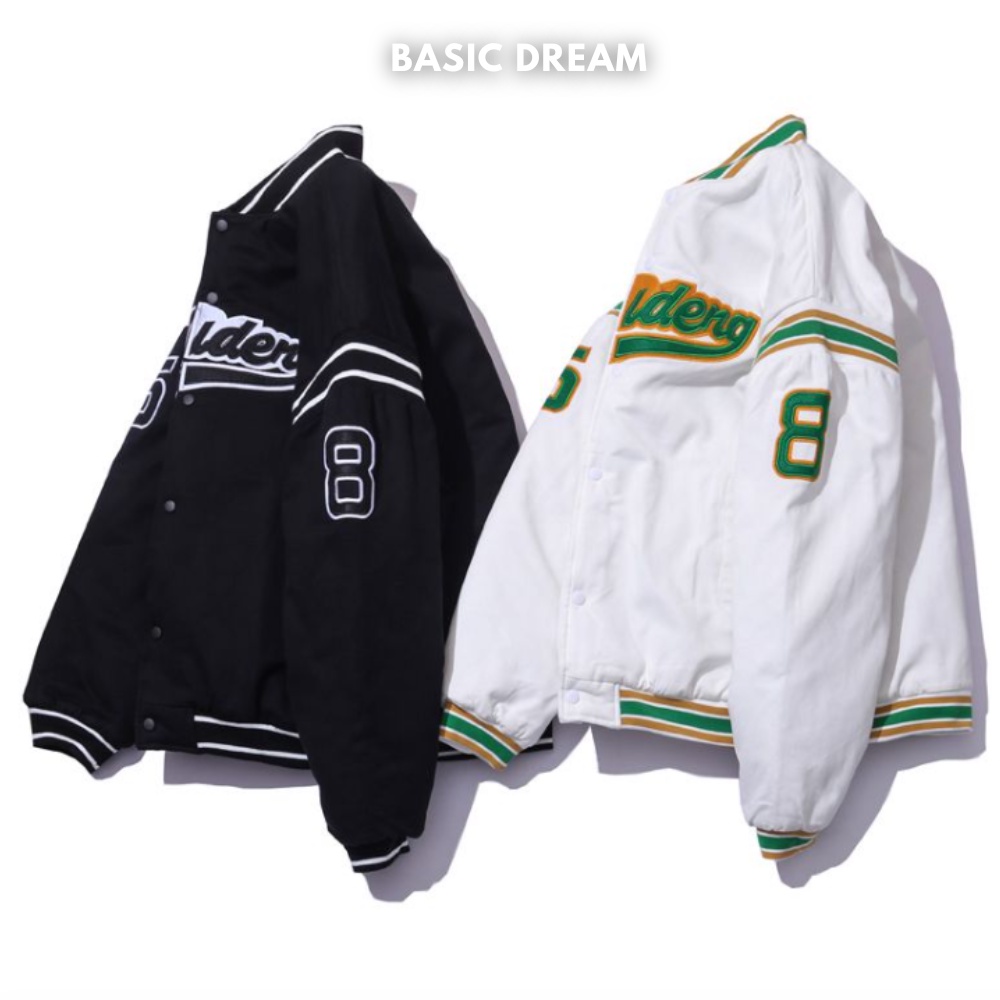 Áo Bomber Jacket Dù 2 Lớp MUDENG, Áo khoác bomber bóng chày Unisex Nam Nữ (Ảnh Thật/Có sẵn)