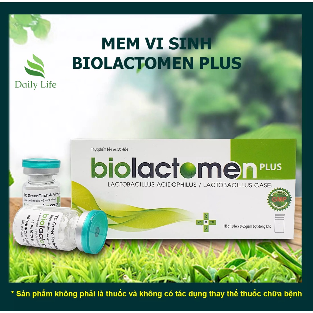Men Tiêu Hoá Biolactomen Plus – Bổ Sung Vi Khuẩn Có Lợi Giúp Cân Bằng Hệ Vi Sinh Đường Ruột Do Loạn Khuẩn Đường Ruột