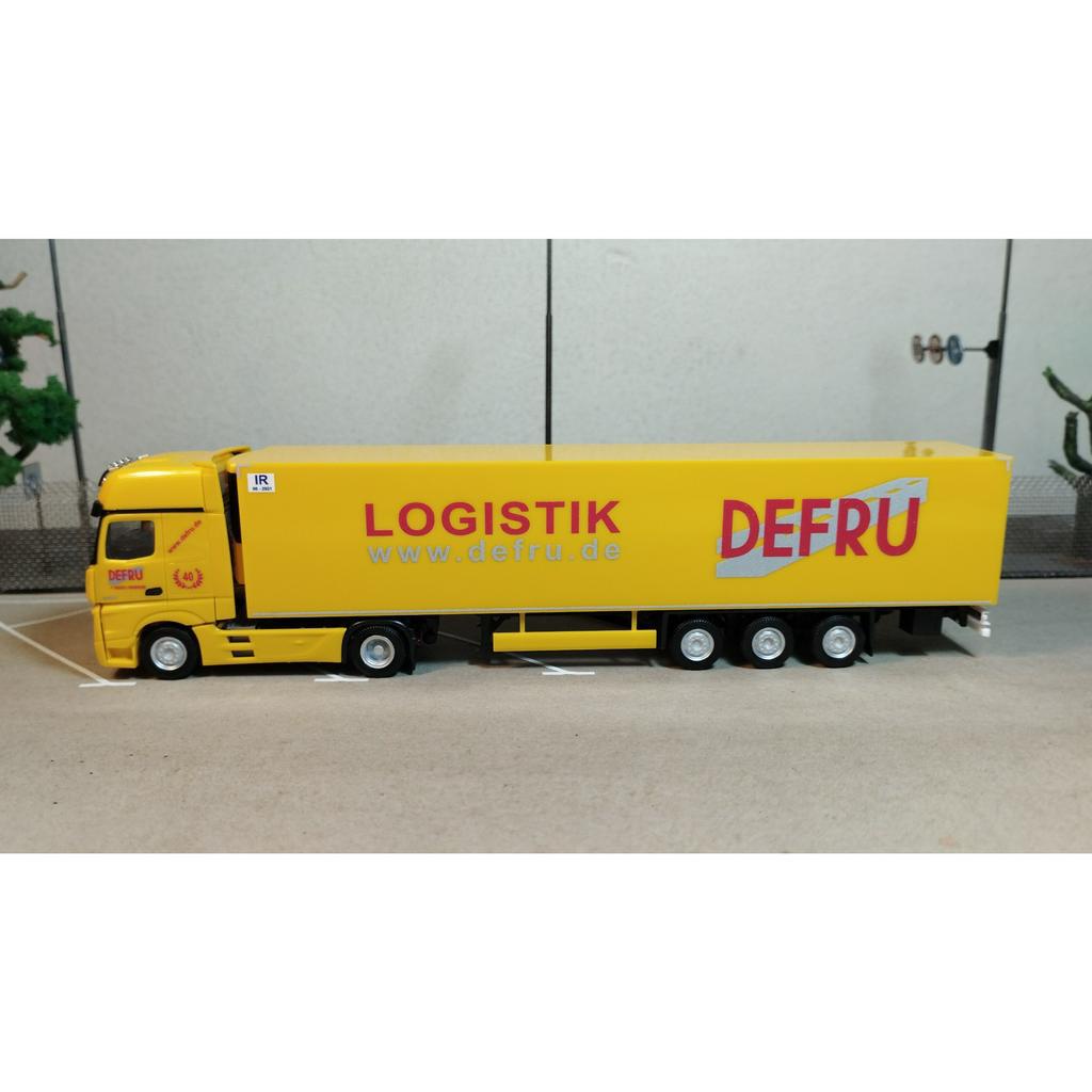 Mô hình 1:87 Herpa Mercedes-Benz Actros Gigaspace Defru Logistik