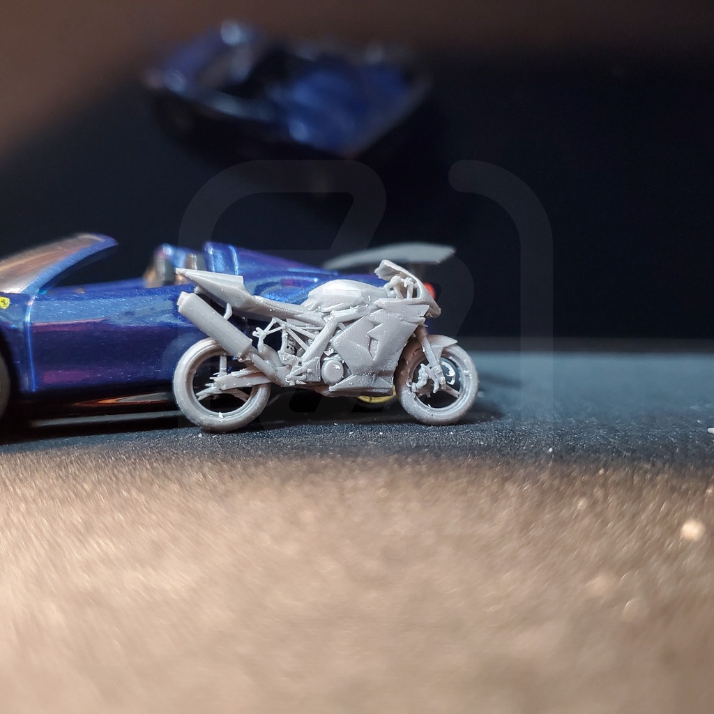 Xe môtô dành cho mô hình 1:64