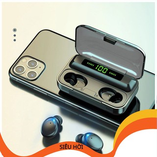 Tai Nghe Bluetooth Không Dây Nhét Tai 5.0 Amoi F9 Pro Nút Cảm Ứng Kiêm Sạc Pin Dự Phòng HALOSIM_SHOP