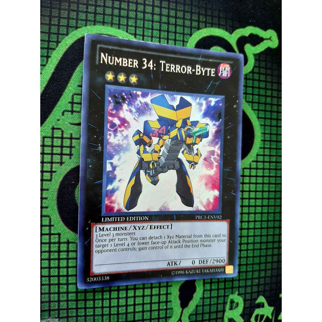 [ĐỖ LẠC SHOP ] THẺ BÀI YUGIOH - MONTER - Number 34: Terror-Byte - PRC1-ENV02 - Secret Rare