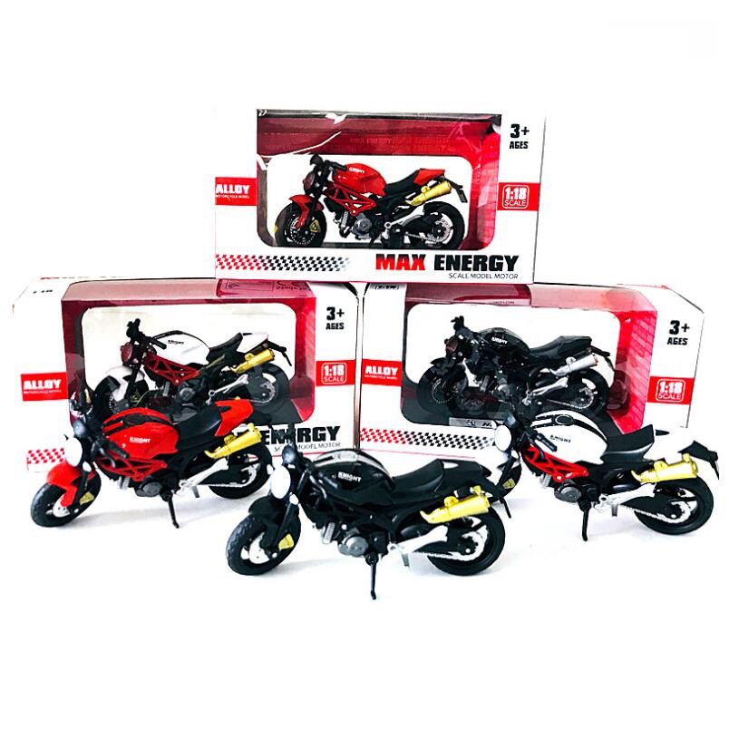 XE MOTO MÔ HÌNH DUCATI KÈM ĐẾ NHỰA TỶ LỆ 1/18