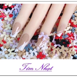 Set nơ charm nail gắn móng trang trí