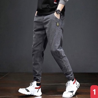Quần jean jogger bo chân nam xám trơn không rách gối chất liệu bò cao cấp co dãn 4 chiều, quần rin nam đẹp Dodo6 Mẫu Mới