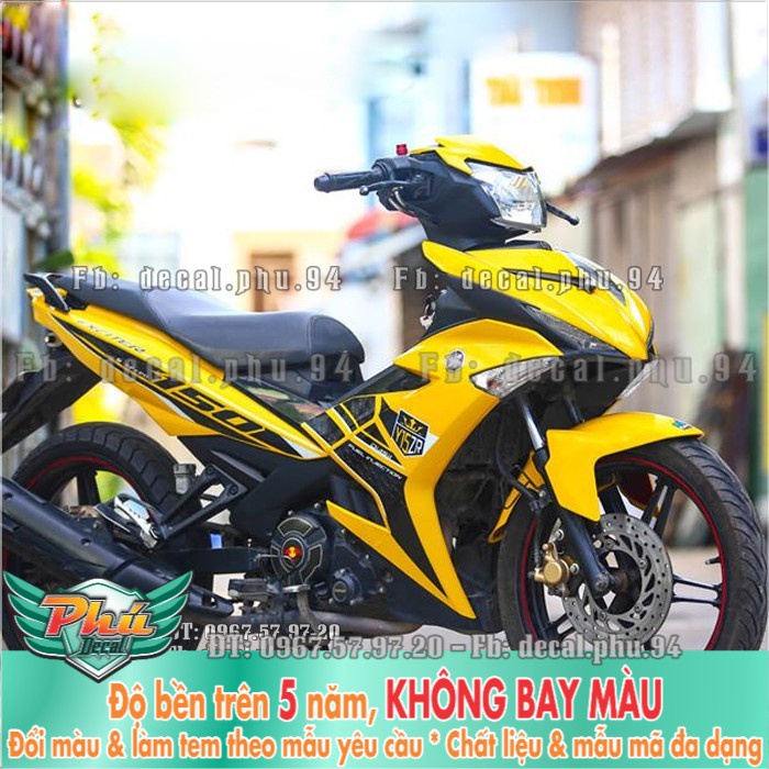 Tem rời EX 150 Y15 ZR vàng (P) -1