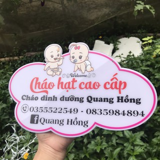 Bảng hiệu Mica decor - Free thiết kế - In theo yêu cầu