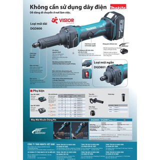 MÁY MÀI KHUÔN MAKITA DGD800Z