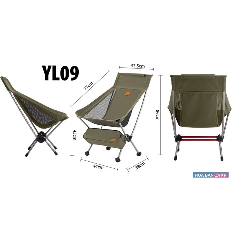 Ghế Dã Ngoại Lưng Trung NatureHike NH20JJ035 | YL09