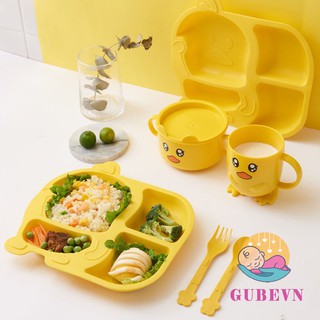 Khay ăn dặm lúa mạch kiểu nhật hình gà vàng ngộ nghĩnh đáng yêu an toàn cao cấp SHOP MẸ TÔM