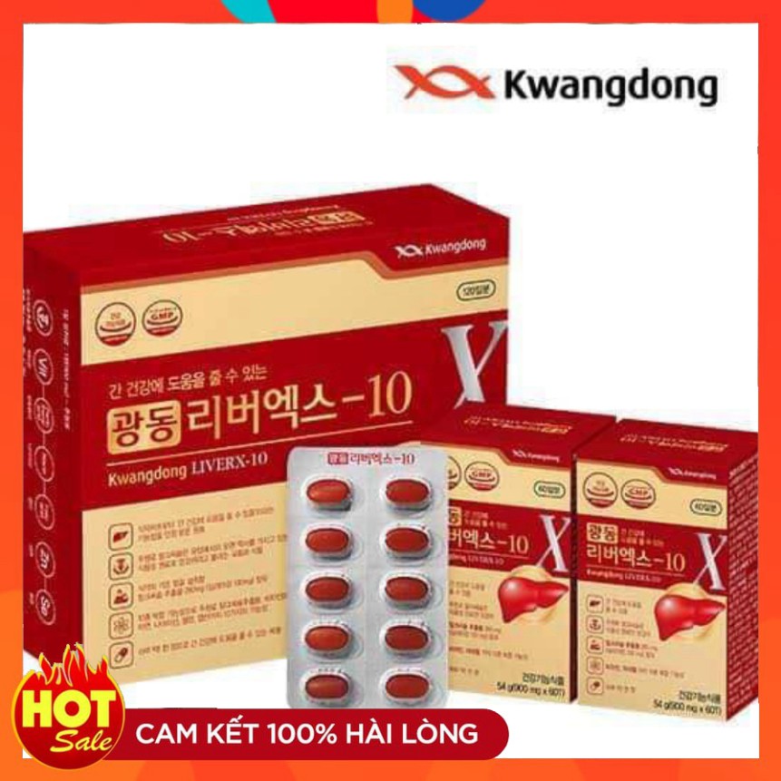 ⚡️Freeship⚡️  Bổ gan Kwangdong LiverX10 hộp 120 viên Hàn Quốc