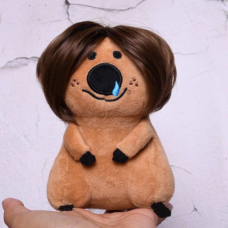 Spot plush toy creative funny wig Persimmon pepper bear plush toy girlish heart gift ugly cute doll doll grab machine UL9c