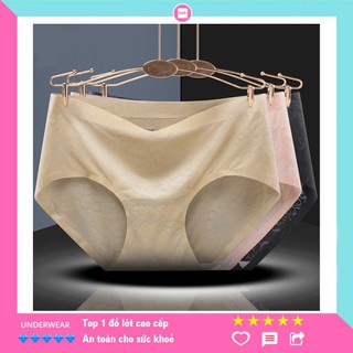 Quần lót nữ băng lụa liền mạch đáy quần cotton gợi cảm thoáng khí  |  HÀNG ĐỘC QUYỀN