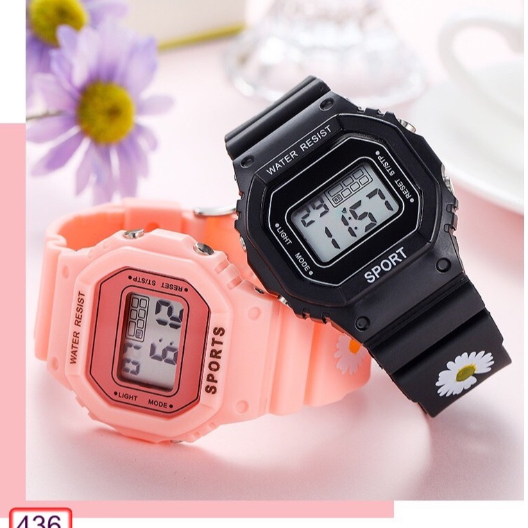 ĐỒNG HỒ THỂ THAO NAM NỮ SPORT DÂY IN HOA CÚC 436 THỜI TRANG SIÊU HOT | BigBuy360 - bigbuy360.vn