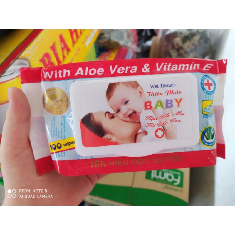 Khăn ướt Thiên Phúc 100 tờ
