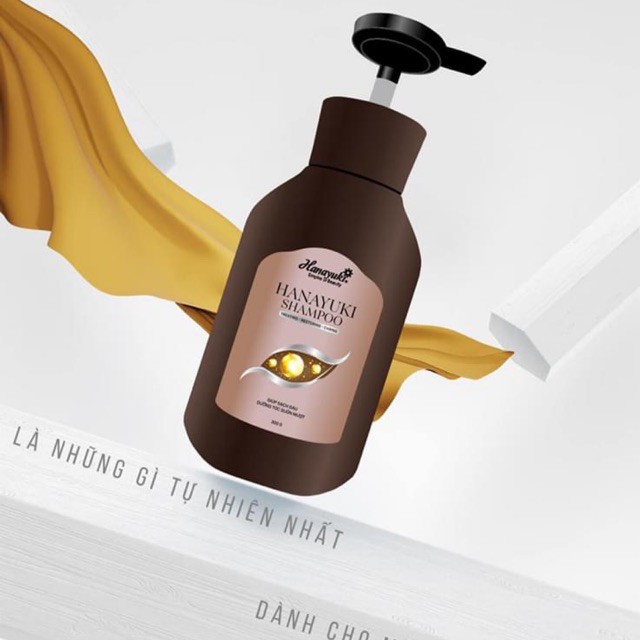 Dầu Gội Thảo Dược Hanayuki Shampoo - Giúp Sạch Gàu, Ngăn Ngừa Rụng Tóc, Dưỡng Tóc Suôn Mượt - HÀNG CHÍNH HÃNG