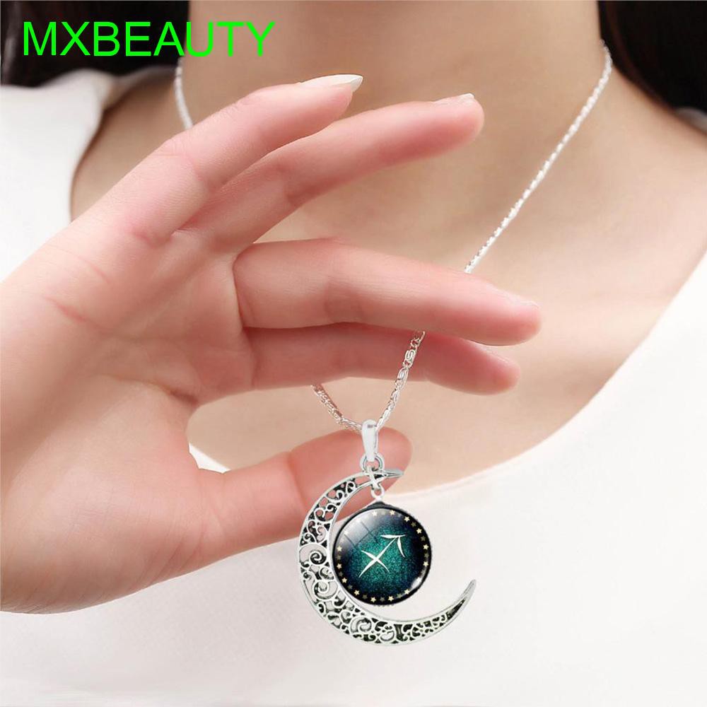 Dây chuyền hợp kim mặt 12 cung hoàng đạo đầy cá tính dành cho nam và nữ