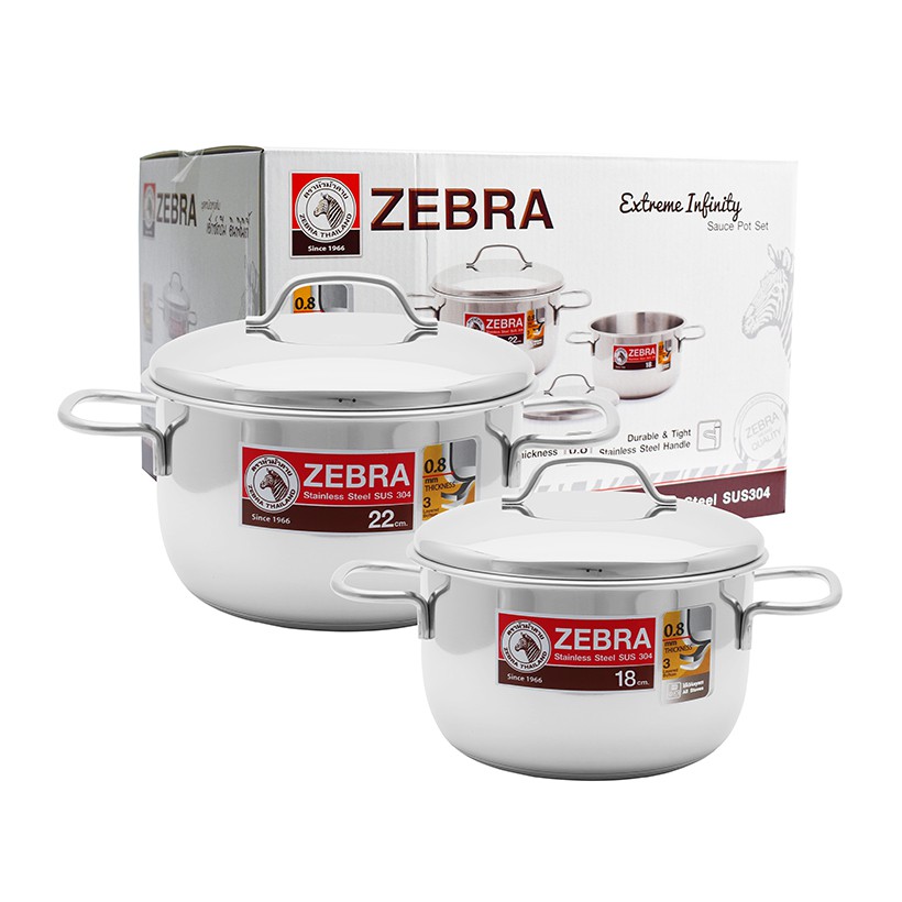 Bộ nồi 4 món Zebra Extreme Infinity (Bạc) - 180820