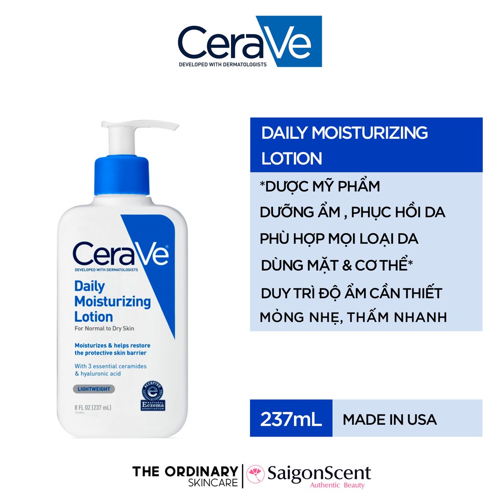 Kem dưỡng dưỡng CeraVe Daily Moisturizing Lotion ( 237mL )