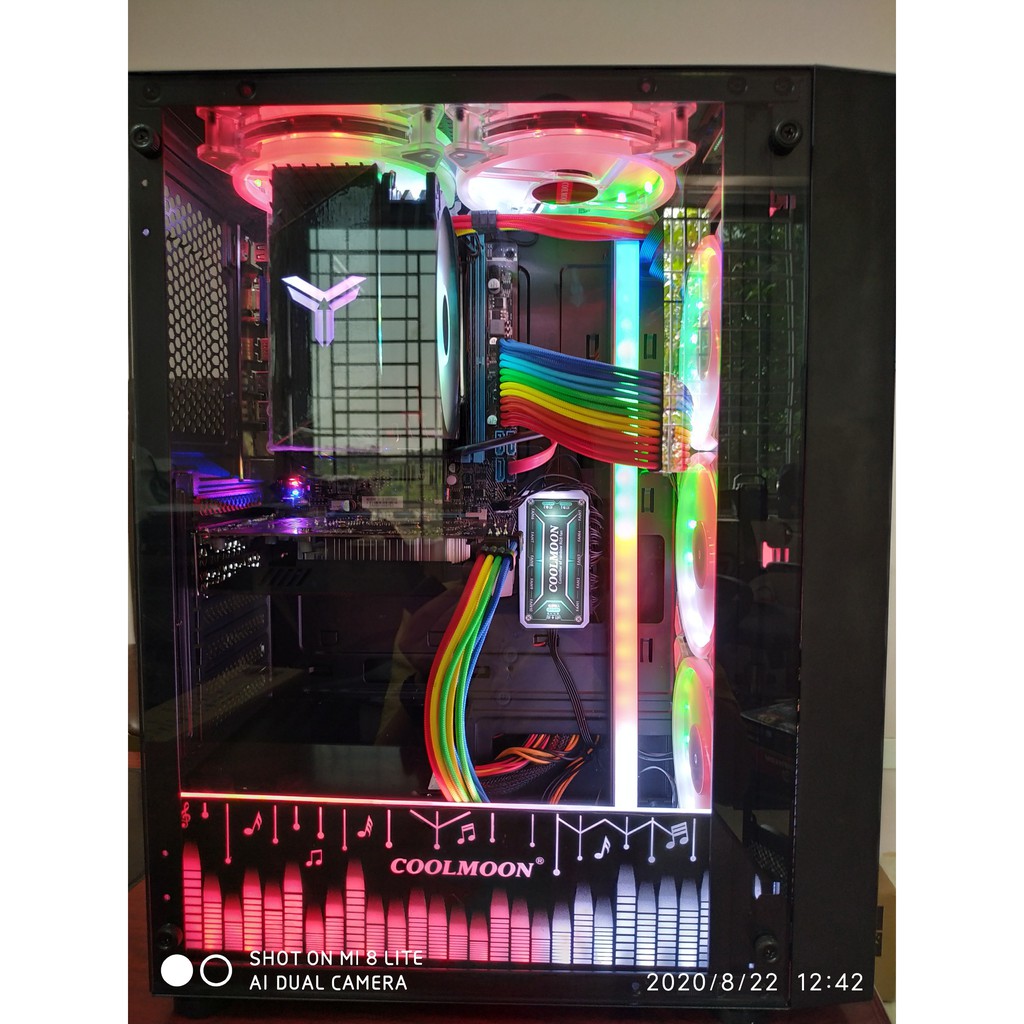 Fan led RGB thùng máy đồng bộ hub Coolmon | BigBuy360 - bigbuy360.vn