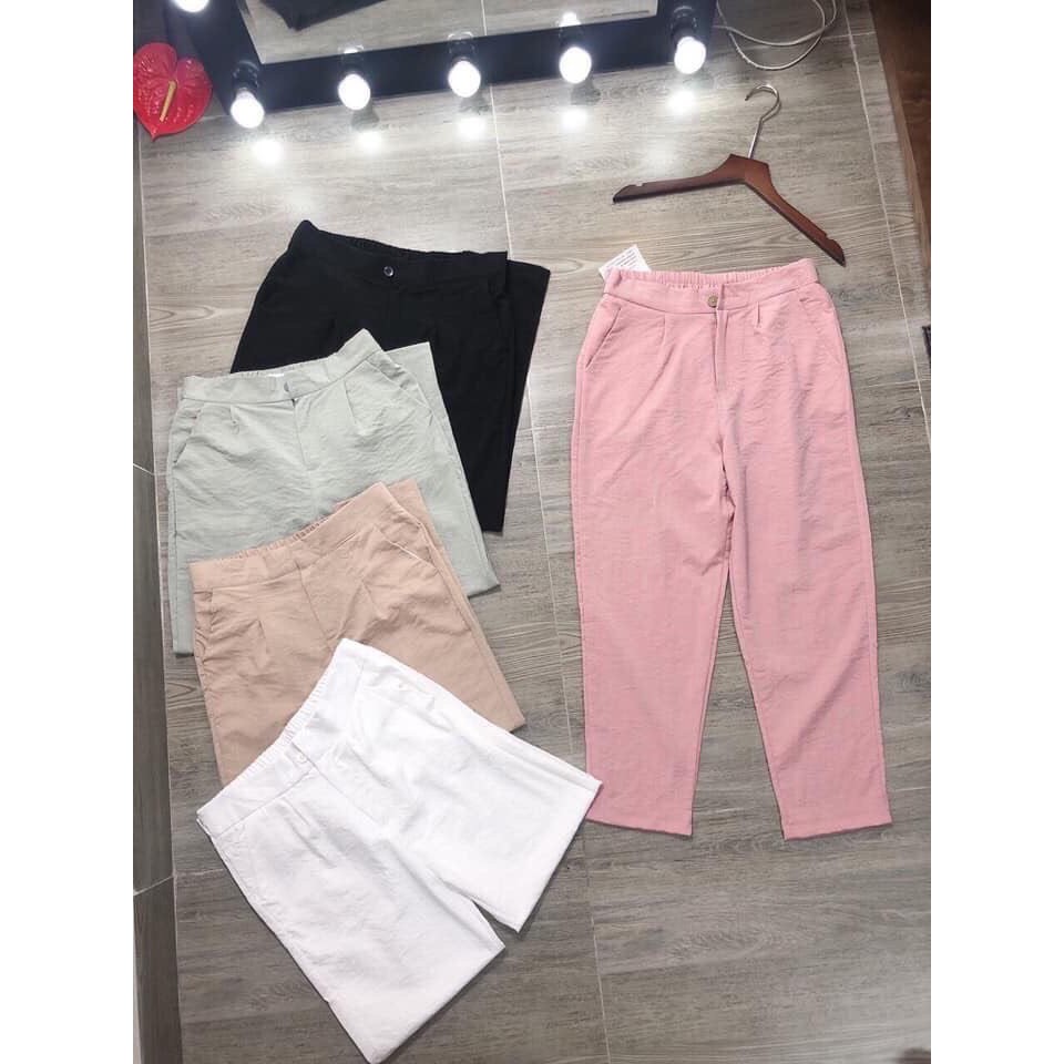 Quần Baggy Đũi Xước Có Khuy Siêu Hot Nhiều Màu