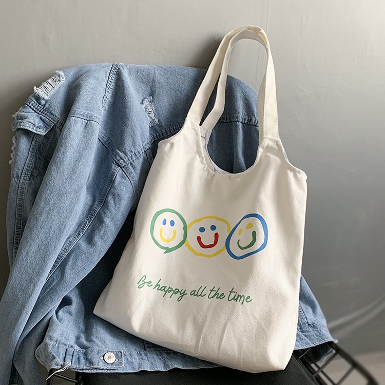 Túi đeo vai bằng vải canvas thiết kế mới mẻ dành cho nữ