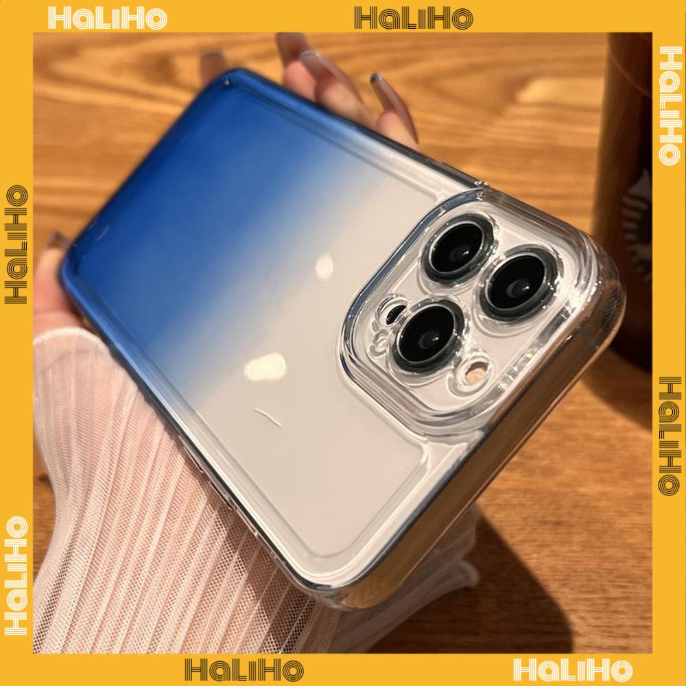 iPhone Case Gradient Purple Silicone Soft Case TPU Clear Case Electroplating Buttons Shockproof Protection Camera Compatible For iPhone 14 Pro Max 13 Pro Max 12 Pro Max 11 XR
