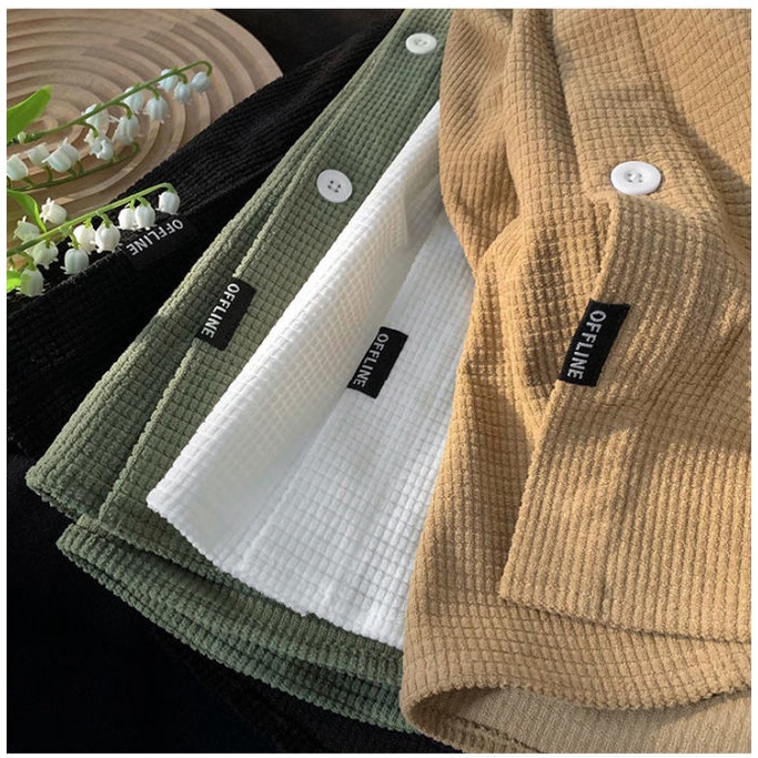 Áo Sơ Mi Ngắn Tay Form Rộng Thời Trang Mùa Hè Cho Nam