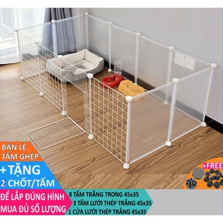 Miếng Ghép Quây Chuồng Chó Bán Theo Tấm ( Mỗi Tấm Tặng Kèm 2 Chốt)