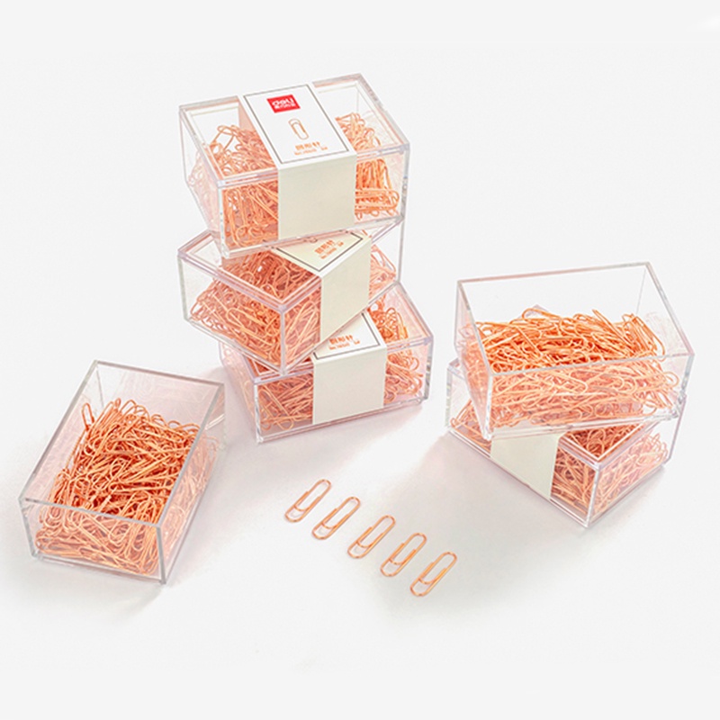 Set 160 Kẹp Giấy Màu Vàng Hồng Đa Năng
