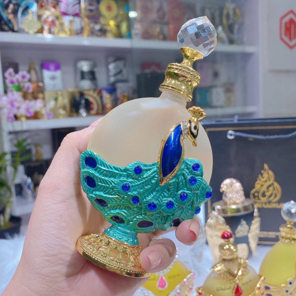 TINH DẦU NƯỚC HOA DUBAI CAO CẤP HÌNH CON CÔNG 35ML | Thế Giới Skin Care