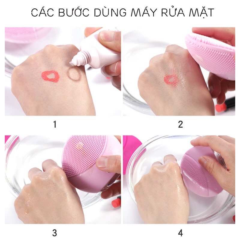 Máy Rửa Mặt Forever LINA mini, Máy massage Rửa Mặt Làm Sạch Hiệu Quả, Kèm Dây Sạc [ CHÍNH - HÃNG ]