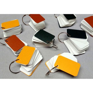 Sĩ 10 xấp flashcard trắng góc vuông