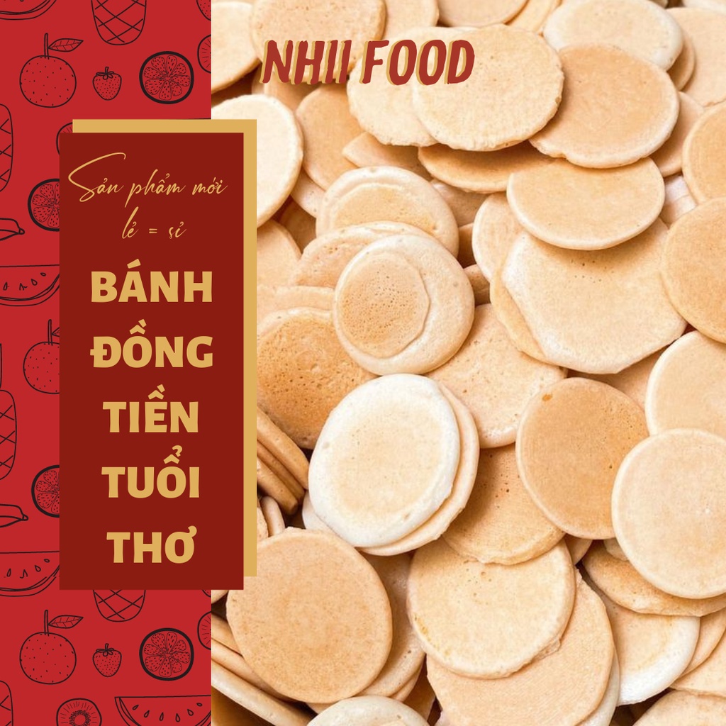 500GR Bánh đồng tiền tuổi thơ NHII FOOD thực phẩm sạch nhà làm