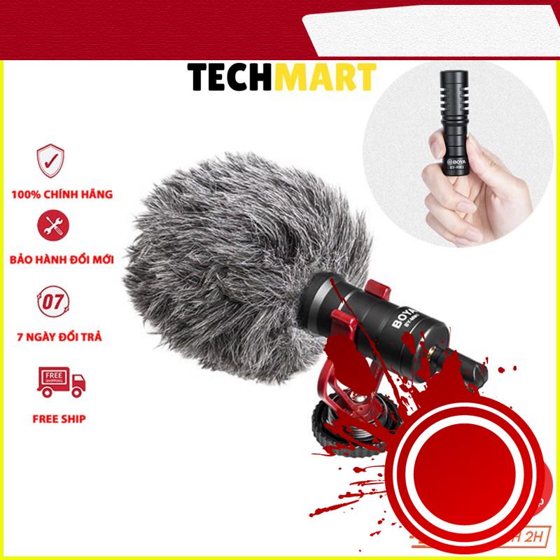 Mic thu âm chuyên nghiệp BOYA BY-MM1 cho máy ảnh, quay phim và điện thoại.