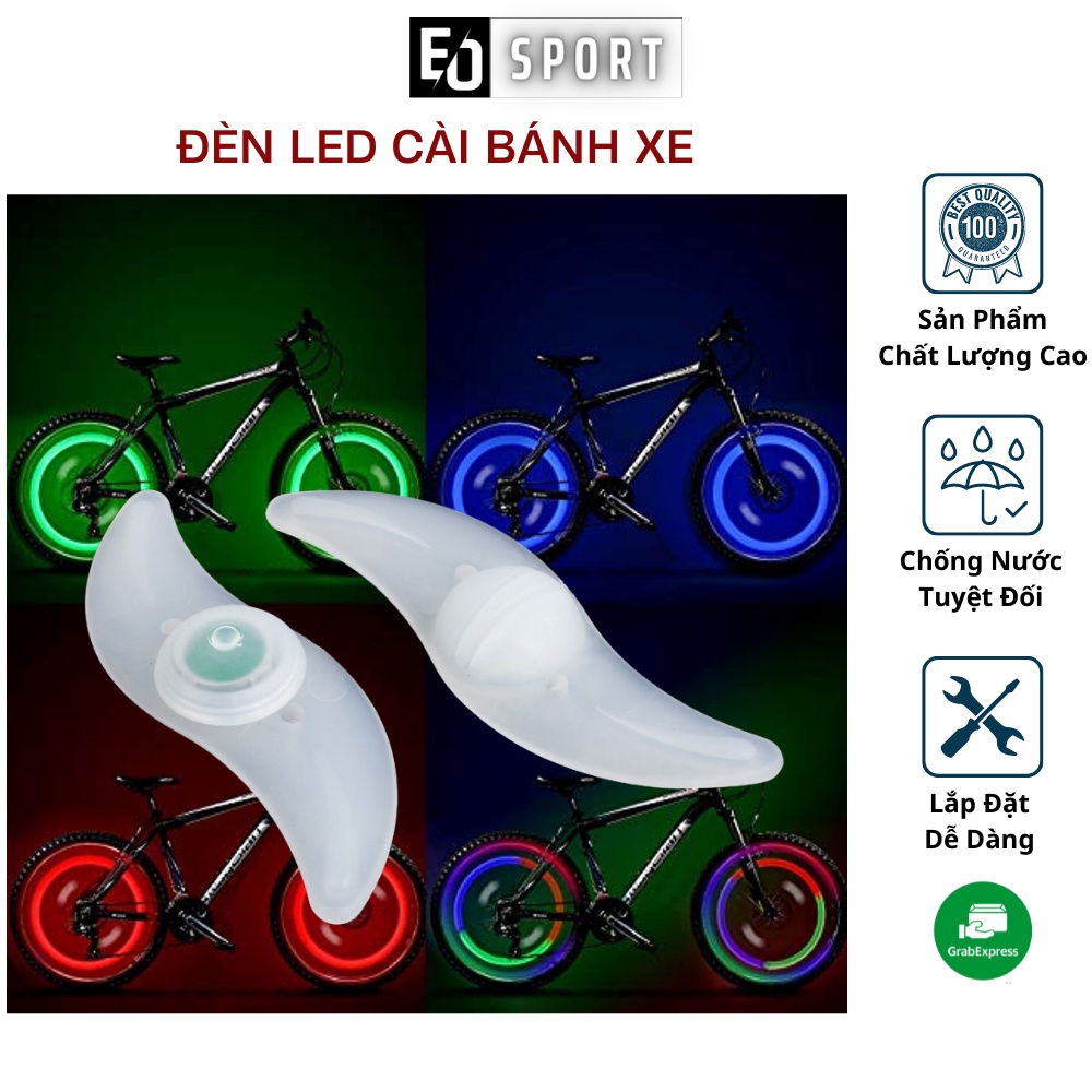 Đèn Led Gắn Bánh Xe Đạp,Xe Máy 3 Chế Độ ,Chống Nước ,Đa Màu Sắc - EO.sportDZ