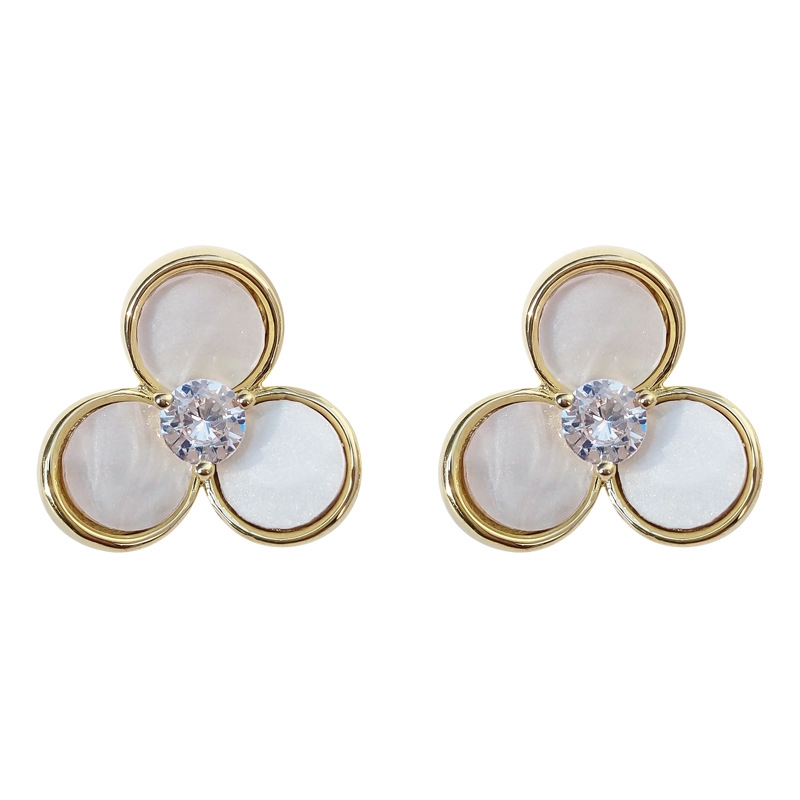 Bông Tai Đính Đá Kim Cương Nhân Tạo Thời Trang Dành Cho Nữ