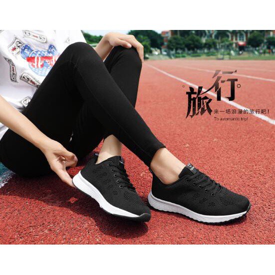 Mới Giày Thể Thao Nữ Đế Bằng Size 35-42