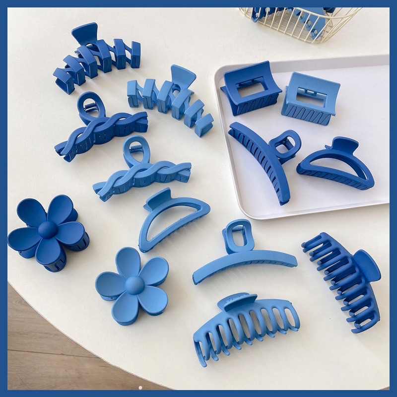 Kẹp tóc càng cua nhám phong cách Hàn Quốc