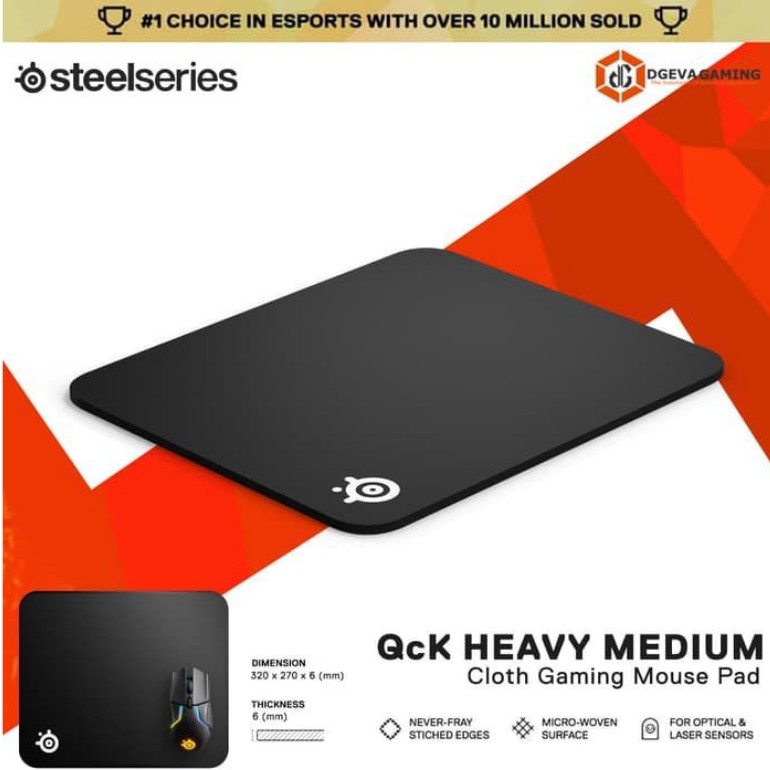 [ GIÁ SỐC ] - [ HOT ] - [ RẺ VÔ ĐỊCH ] - Bàn di chuột SteelSeries QcK Heavy Medium - Chính Hãng Việt Nam - Mới 100%