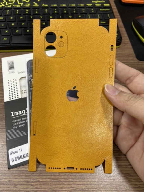 Skin da full lưng viền cho iphone 11/ 11pro/ 11pro max