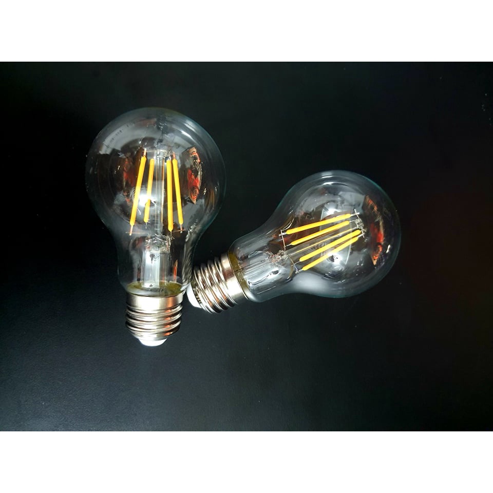 BÓNG ĐÈN LED EDISON A60 MÀU VÀNG TRANG TRÍ CAFE, NHÀ CỬA, TIẾT KIỆM ĐIỆN, AN TOÀN, 4W